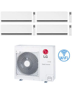 Climatizzatore Condizionatore LG Dualcool Premium R32 Wifi Quadri Split Dual Inverter 9000 + 9000 + 9000 + 12000 BTU con U.E....