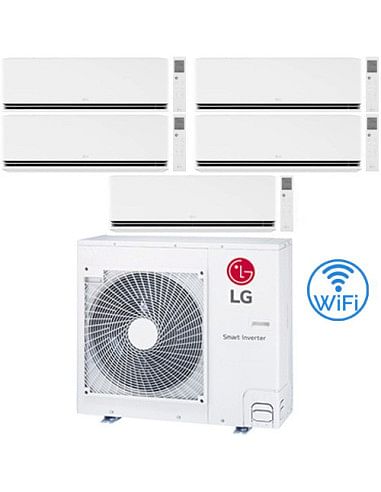 Climatizzatore Condizionatore LG Dualcool Premium R32 Wifi Penta Split Dual Inverter 9000 + 9000 + 9000 + 9000 + 9000 BTU con...