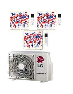 Climatizzatore Condizionatore LG Artcool Gallery PHOTO R32 Trial Split Inverter 9000 + 9000 + 9000 BTU con U.E. MU3R19 NOVITÁ... 2