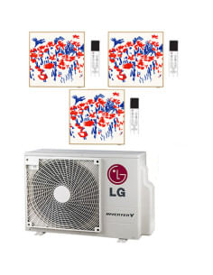 Climatizzatore Condizionatore LG Artcool Gallery PHOTO R32 Trial Split Inverter 9000 + 9000 + 12000 BTU con U.E. MU3R19 NOVIT... 2
