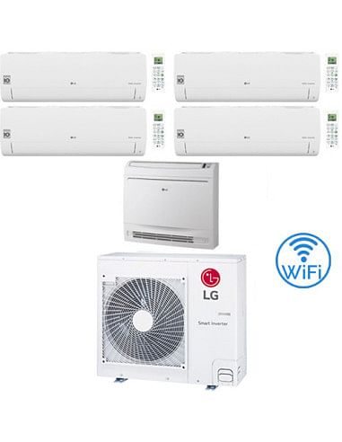 Climatizzatore Condizionatore LG Libero Smart + Console R32 Wifi Penta Split Dual Inverter 9000 + 9000 + 9000 + 9000 + 12000 ...