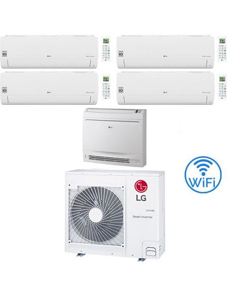 Climatizzatore Condizionatore LG Libero Smart + Console R32 Wifi Penta Split Dual Inverter 9000 + 9000 + 9000 + 9000 + 12000 ...