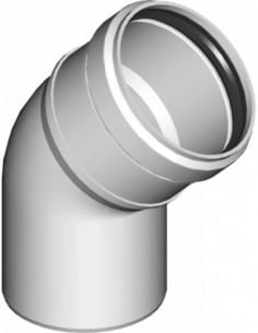 Curva 45° Mono Parete in Polipropilene Ø 80 - Climaway