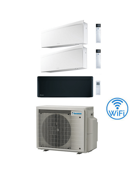 Climatizzatore GARANZIA ITALIA Daikin EMURA più Stylish Trial Split Inverter 7000 + 9000 + 12000 BTU con U.E. 3MXM52A9 Classe...