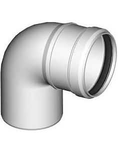 Curva 90° Mono Parete in Polipropilene Ø 80 - Climaway