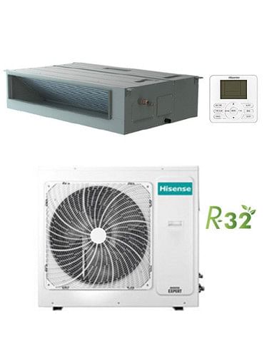 Climatizzatore Condizionatore Hisense Canalizzabile R32 36000 BTU MONOFASE AUD105UX4REH8 INVERTER Classe A++/A+ - Climaway