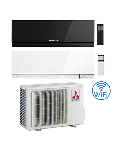 Climatizzatore Condizionatore Mitsubishi Kirigamine Zen Wifi Nero e Bianco Dual Split Inverter 7000 + 12000 BTU con U.E. MXZ-...