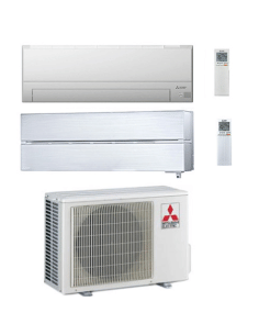 Climatizzatore Condizionatore Mitsubishi MSZ-BT + Kirigamine Style Wifi R32 Bianco perla Dual Split Inverter 9000 + 18000 BTU... 2