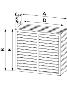 SCUDO BIG mobiletto copri unità esterna in plastica PVC - Climaway 2