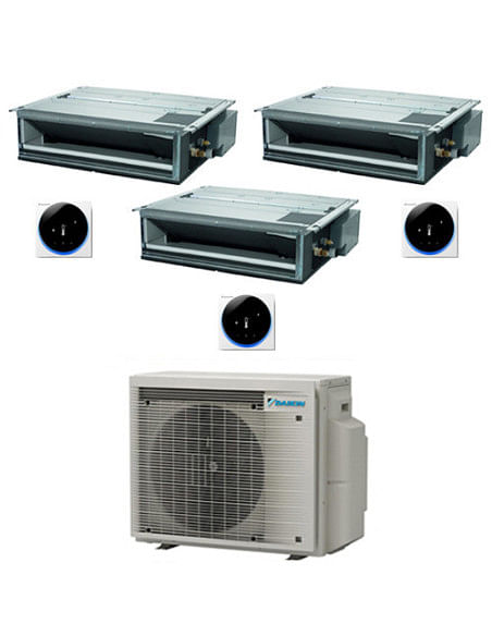 Climatizzatore GARANZIA ITALIA Daikin Canalizzabile Serie FDXM-F9 R32 Trial Split Inverter 12000 + 12000 + 12000 BTU con U.E....