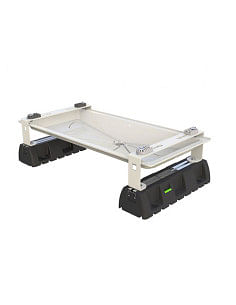 INFINITY Supporto a pavimento con bacinella Blue river ivory e basi extreme - Climaway