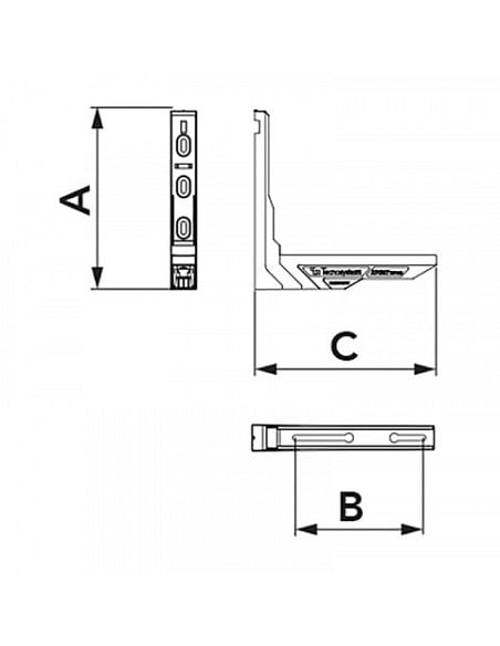 Mensola Spirit XL100 PLUS viti inox - Climaway