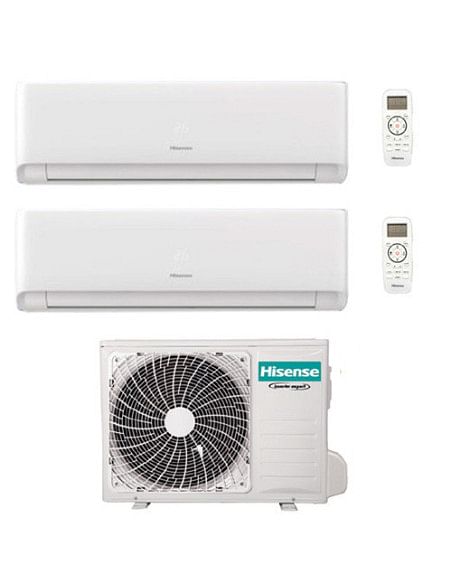 Climatizzatore Condizionatore Inverter Hisense Energy Ultra Ecosense Wifi R32 Dual Split 7000 + 7000 BTU con U.E. 2AMW42U4RGC...