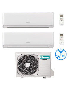Climatizzatore Condizionatore Inverter Hisense Energy Ultra Ecosense Wifi R32 Dual Split 12000 + 12000 BTU con U.E. 2AMW52U4R...