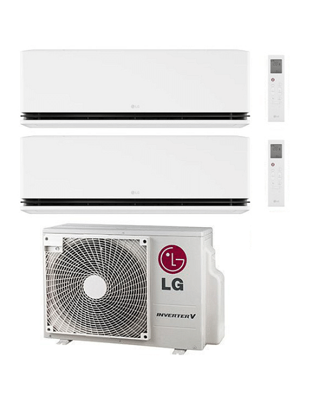 Climatizzatore Condizionatore LG Dualcool Deluxe R32 Wifi Dual Split Dual Inverter 9000 + 9000 BTU con U.E. MU2R15 NOVITÁ Cla...