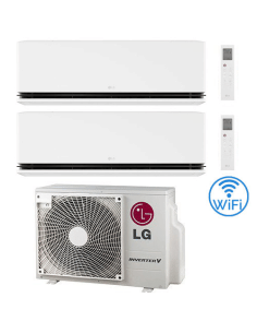 Climatizzatore Condizionatore LG Dualcool Deluxe R32 Wifi Dual Split Dual Inverter 9000 + 12000 BTU con U.E. MU2R15 NOVITÁ Cl...
