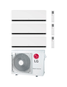 Climatizzatore Condizionatore LG Dualcool Deluxe R32 Wifi Trial Split Dual Inverter 9000 + 9000 + 12000 BTU con U.E. MU3R21 N... 2