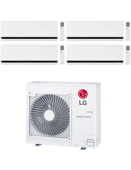 Climatizzatore Condizionatore LG Dualcool Deluxe R32 Wifi Quadri Split Dual Inverter 9000 + 9000 + 9000 + 9000 BTU con U.E. M...