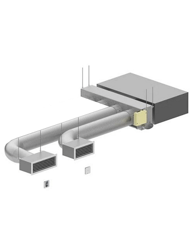 Kit Airzone Easyzone 2 Vie con serrande motorizzate e termostati cablati - Avviamento incluso - Climaway