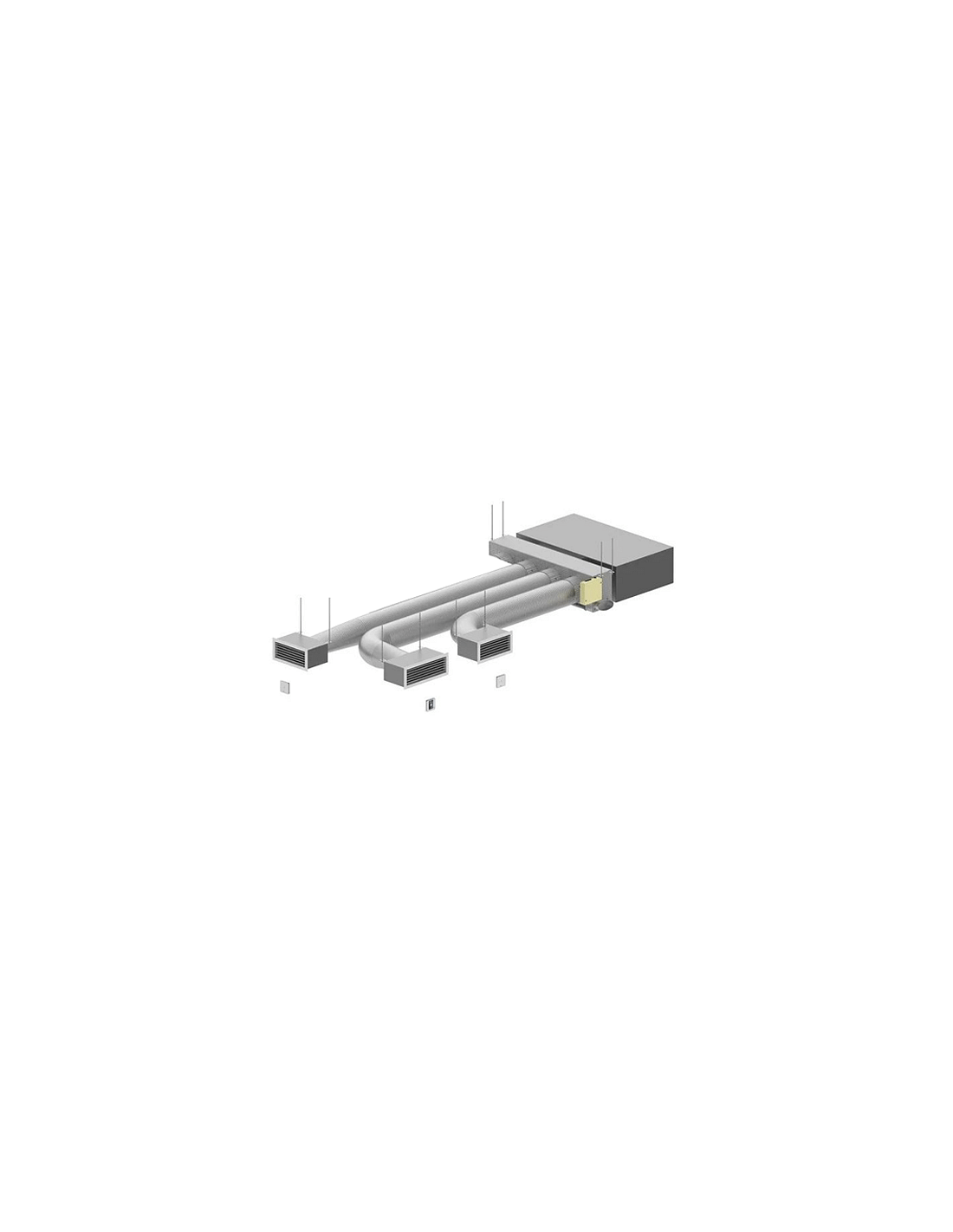 Kit Airzone Easyzone 3 Vie con serrande motorizzate e termostati cablati - Avviamento incluso