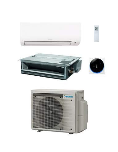 Climatizzatore GARANZIA ITALIA Daikin Comfora Wi-Fi + Canalizzabile Serie FDXM-F9 R32 Dual Split Inverter 12000 + 18000 BTU c...
