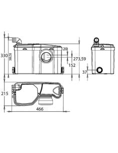 SFA Watersan 5 Trituratore WC - Lavabo Salvaspazio WS5 - Climaway 2