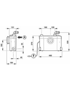 SFA Sanitrit SANISLIM SSL trituratore per wc - lavabo - doccia - bidet - Climaway 2