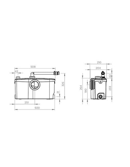 SFA SANIBEST PRO wc - doccia - lavabo - bidet - Climaway