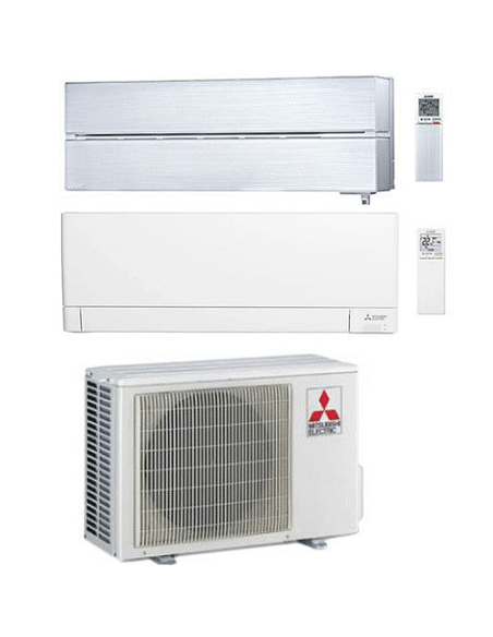 Climatizzatore Condizionatore Mitsubishi Kirigamine Style Bianco più MSZ-AY Wifi Dual Split R32 Inverter 12000 + 12000 BTU co...