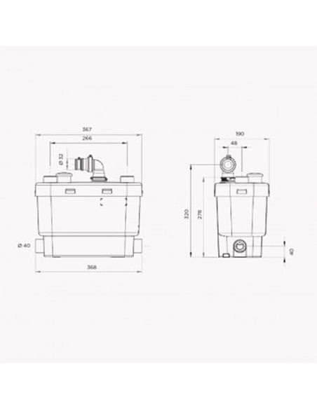 SFA SANISPEED PLUS+ scarico acque chiare - Climaway