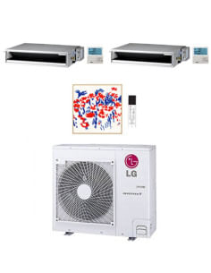 Climatizzatore Condizionatore LG Canalizzabile R32 Trial Split Inverter 12000 + 18000 + 18000 BTU con U.E. MU5R30 NOVITÁ Clas... 2