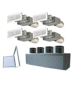 Kit completo per la distribuzione dell'aria 4 vie per climatizzatori canalizzati - Climaway