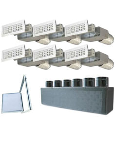 Kit completo per la distribuzione dell'aria 6 vie per climatizzatori canalizzati - Climaway