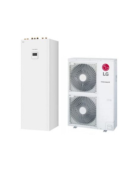 LG Therma V Hydrosplit con unità esterna trifase R32 HU143MRB.U30 più unità interna HN1616Y.NB1 capacità 14 kW (Pompa di calo...