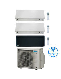 Climatizzatore GARANZIA ITALIA Daikin Perfera All Seasons + Stylish Black Wifi Trial Split Inverter 7000 + 9000 + 12000 BTU c...