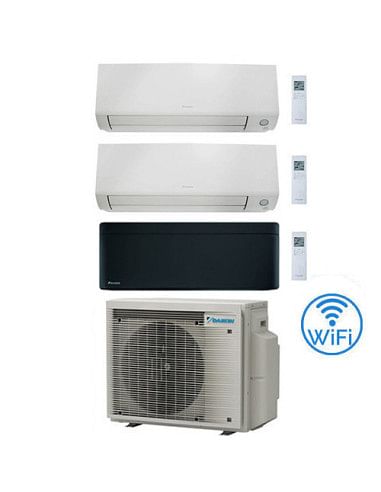 Climatizzatore GARANZIA ITALIA Daikin Perfera All Seasons + Stylish Black Wifi Trial Split Inverter 7000 + 9000 + 12000 BTU c...