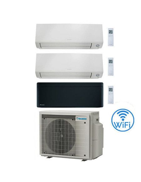 Climatizzatore GARANZIA ITALIA Daikin Perfera All Seasons + Stylish Black Wifi Trial Split Inverter 7000 + 9000 + 12000 BTU c...