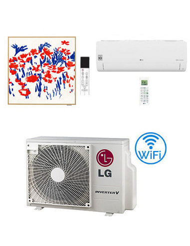 Climatizzatore Condizionatore LG Artcool Gallery PHOTO + Libero Smart R32 Dual Split Inverter 7000 + 9000 BTU con U.E. MU2R15...