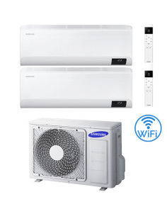 Climatizzatore Condizionatore Samsung Windfree Elite R32 Wifi Dual Split Inverter 7000 + 7000 BTU con U.E. AJ040TXJ2KG/EU NOV...