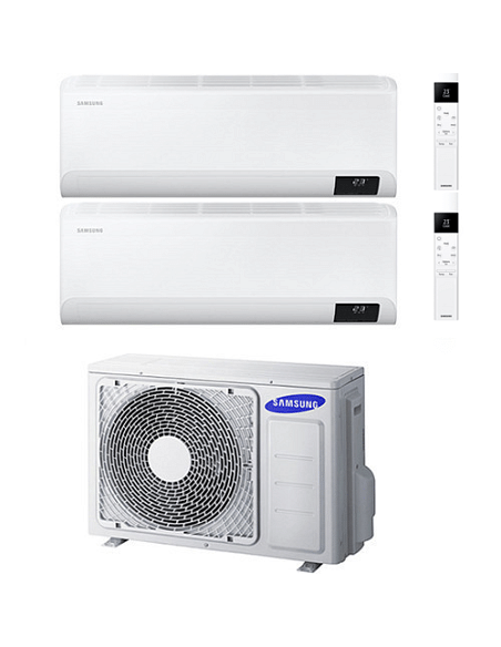 Climatizzatore Condizionatore Samsung Windfree Elite R32 Wifi Dual Split Inverter 9000 + 9000 BTU con U.E. AJ050TXJ2KG/EU NOV...