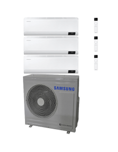 Climatizzatore Condizionatore Samsung Windfree Elite R32 Wifi Trial Split Inverter 7000 + 7000 + 12000 BTU con U.E. AJ068TXJ3... 2