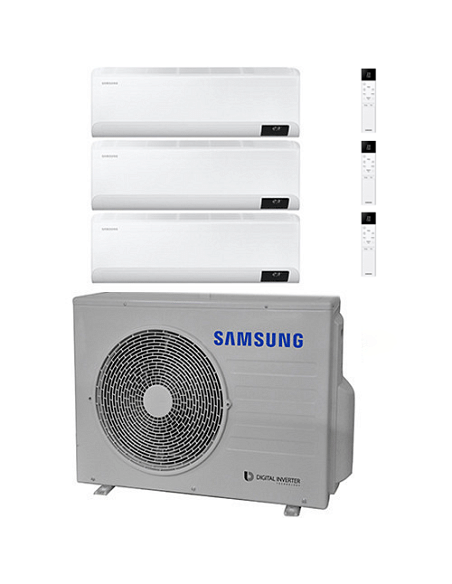 Climatizzatore Condizionatore Samsung Windfree Elite R32 Wifi Trial Split Inverter 9000 + 9000 + 9000 BTU con U.E. AJ052TXJ3K...