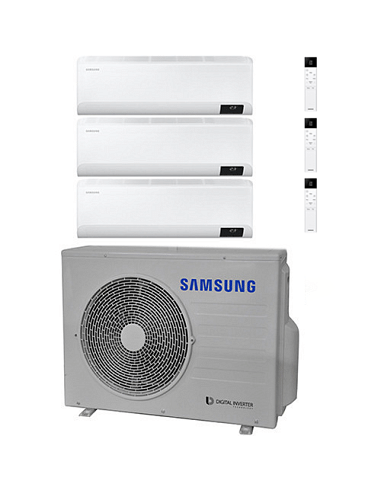 Climatizzatore Condizionatore Samsung Windfree Elite R32 Wifi Trial Split Inverter 7000 + 7000 + 7000 BTU con U.E. AJ052TXJ3K...