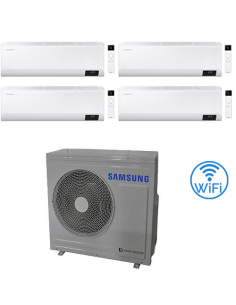 Climatizzatore Condizionatore Samsung Windfree Elite R32 Wifi Quadri Split Inverter 9000 + 9000 + 9000 + 9000 BTU con U.E. AJ...