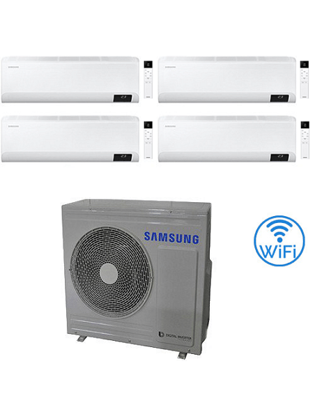 Climatizzatore Condizionatore Samsung Windfree Elite R32 Wifi Quadri Split Inverter 9000 + 9000 + 12000 + 12000 BTU con U.E. ...