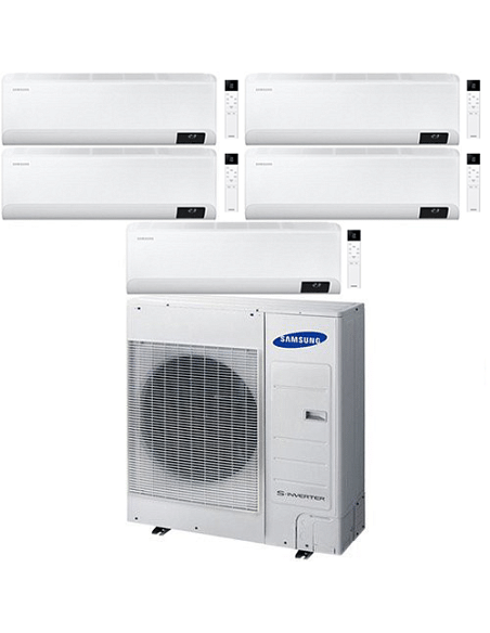 Climatizzatore Condizionatore Samsung Windfree Elite R32 Wifi Penta Split Inverter 7000 + 7000 + 7000 + 9000 + 9000 BTU con U...
