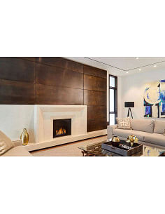 Camino a gas Luxury British Fires Serie Linea 75 x 65 CON TELECOMANDO SYMAX MULTIFUNZIONE, ECO MODE - Climaway 2