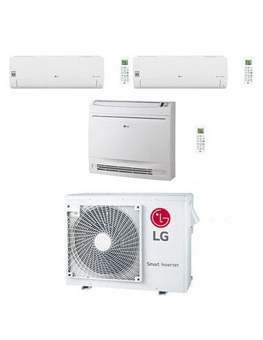 Climatizzatore Condizionatore LG Libero Smart più Console R32 Wifi Trial Split Dual Inverter 9000 + 12000 + 12000 BTU con U.E...
