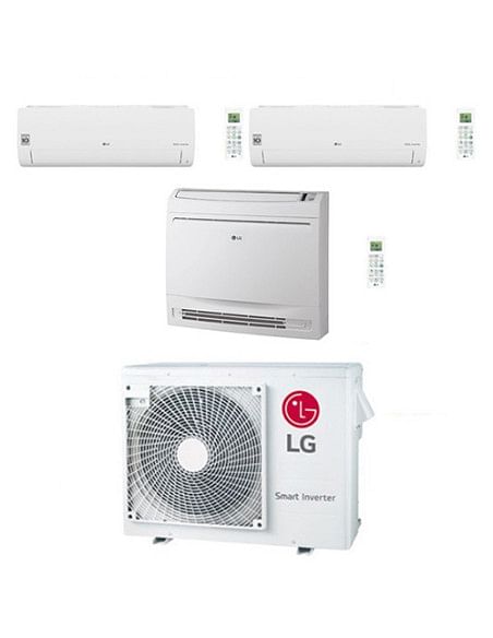 Climatizzatore Condizionatore LG Libero Smart più Console R32 Wifi Trial Split Dual Inverter 9000 + 12000 + 12000 BTU con U.E...