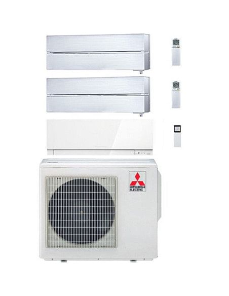 Climatizzatore Condizionatore Mitsubishi Kirigamine Style Bianco più Kirigamine Zen Bianco Trial Split R32 Inverter 9000 + 90...